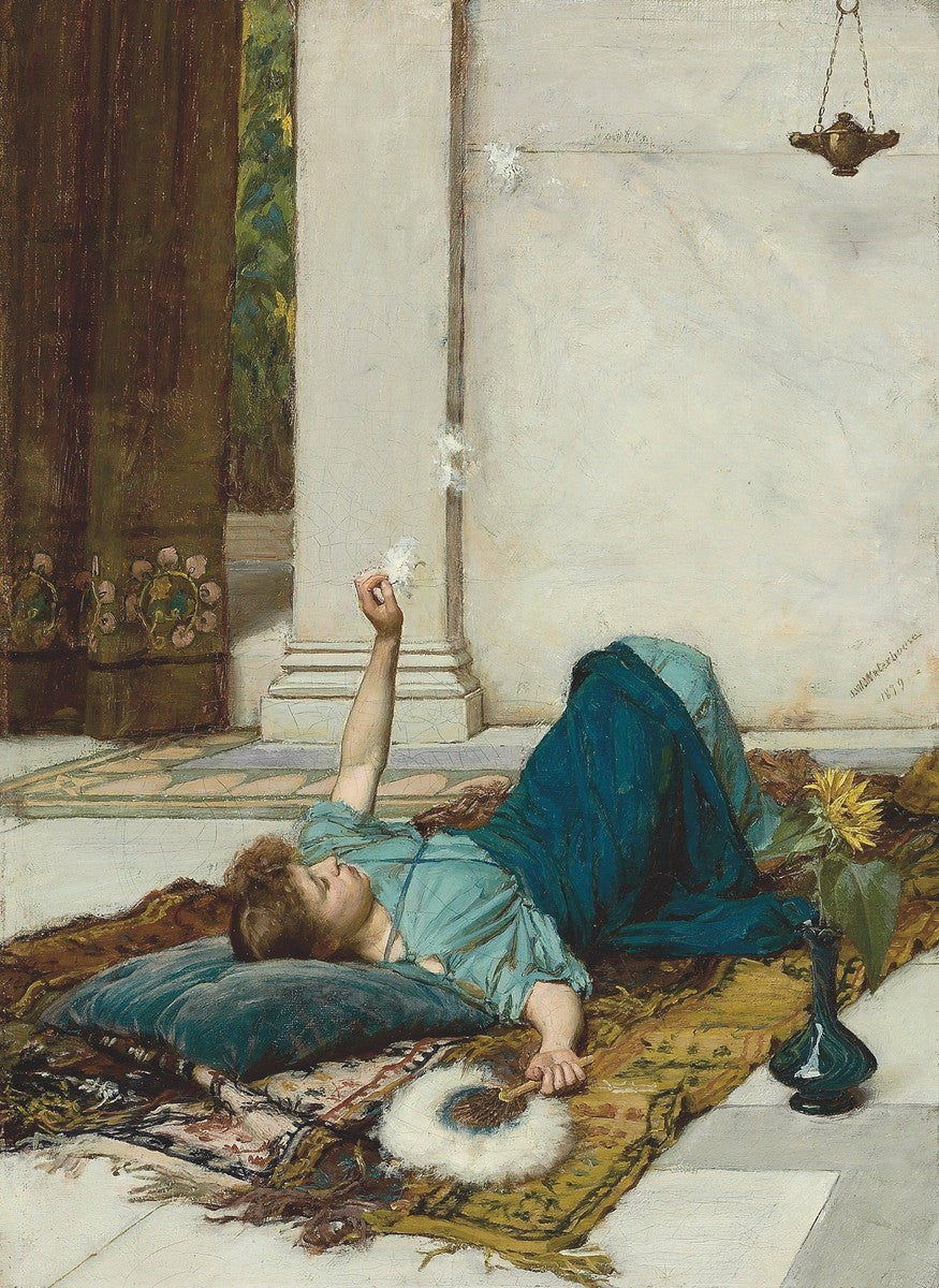 It's Sweet Doing Nothing by John William Waterhouse, 1879