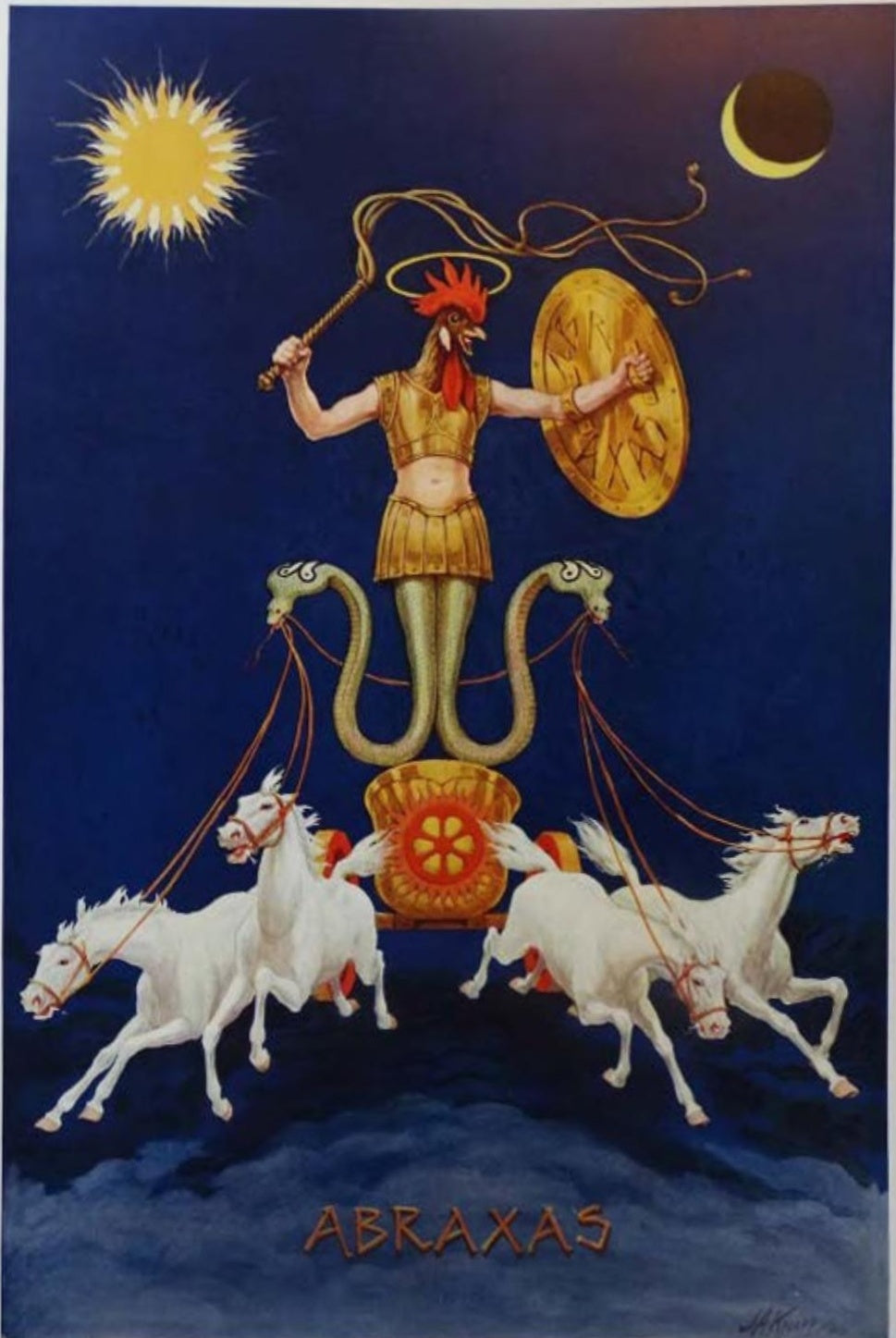 Abraxas by J. Augustus Knapp, from The Secret Teachings of All Ages