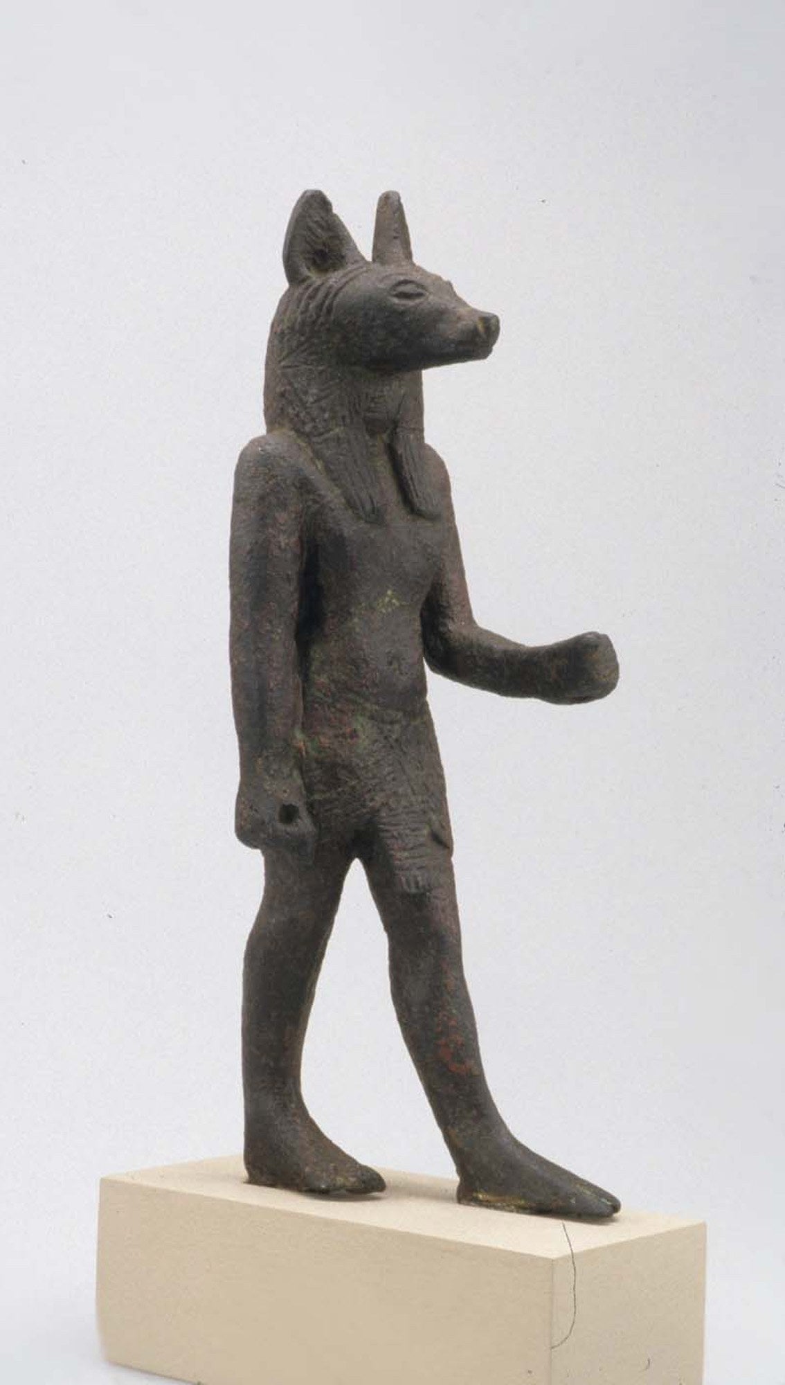 Bronze figure of Anubis, Egypt, Late to Ptolemaic Period, 664-30 BCE
