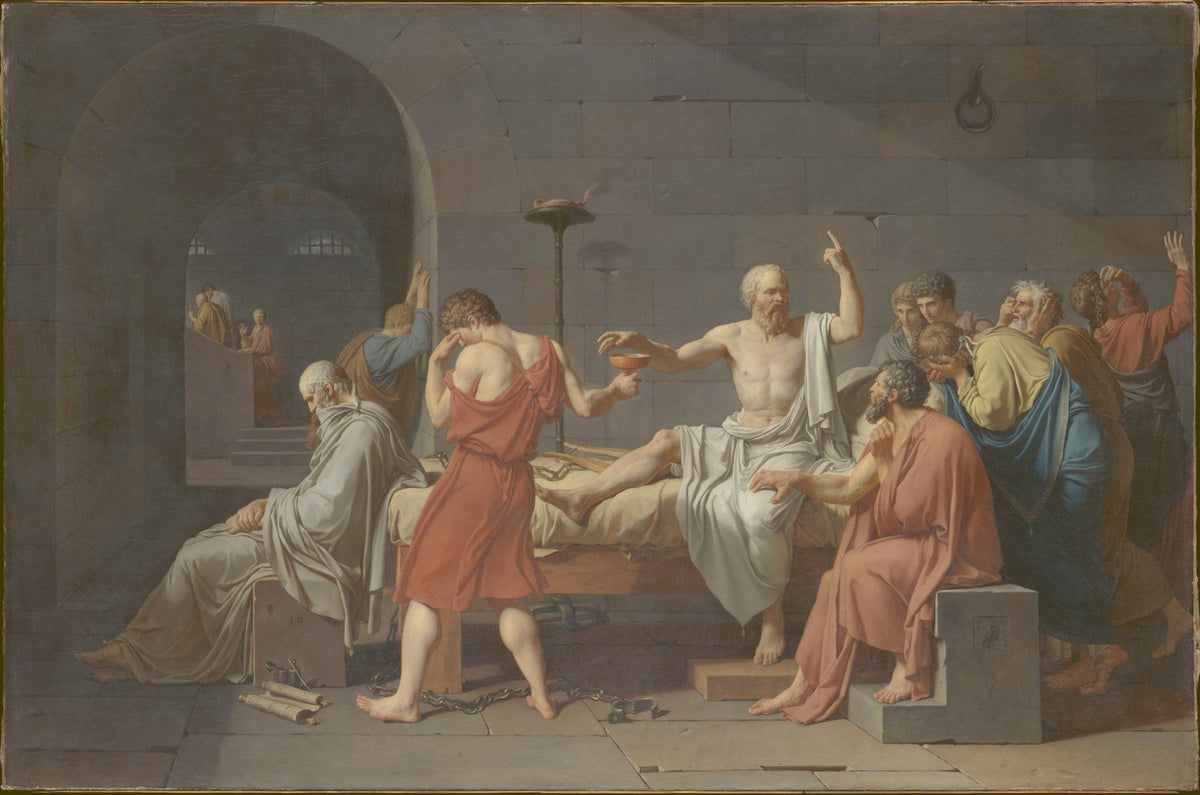 The Death of Socrates, Jacques-Louis David, 1787