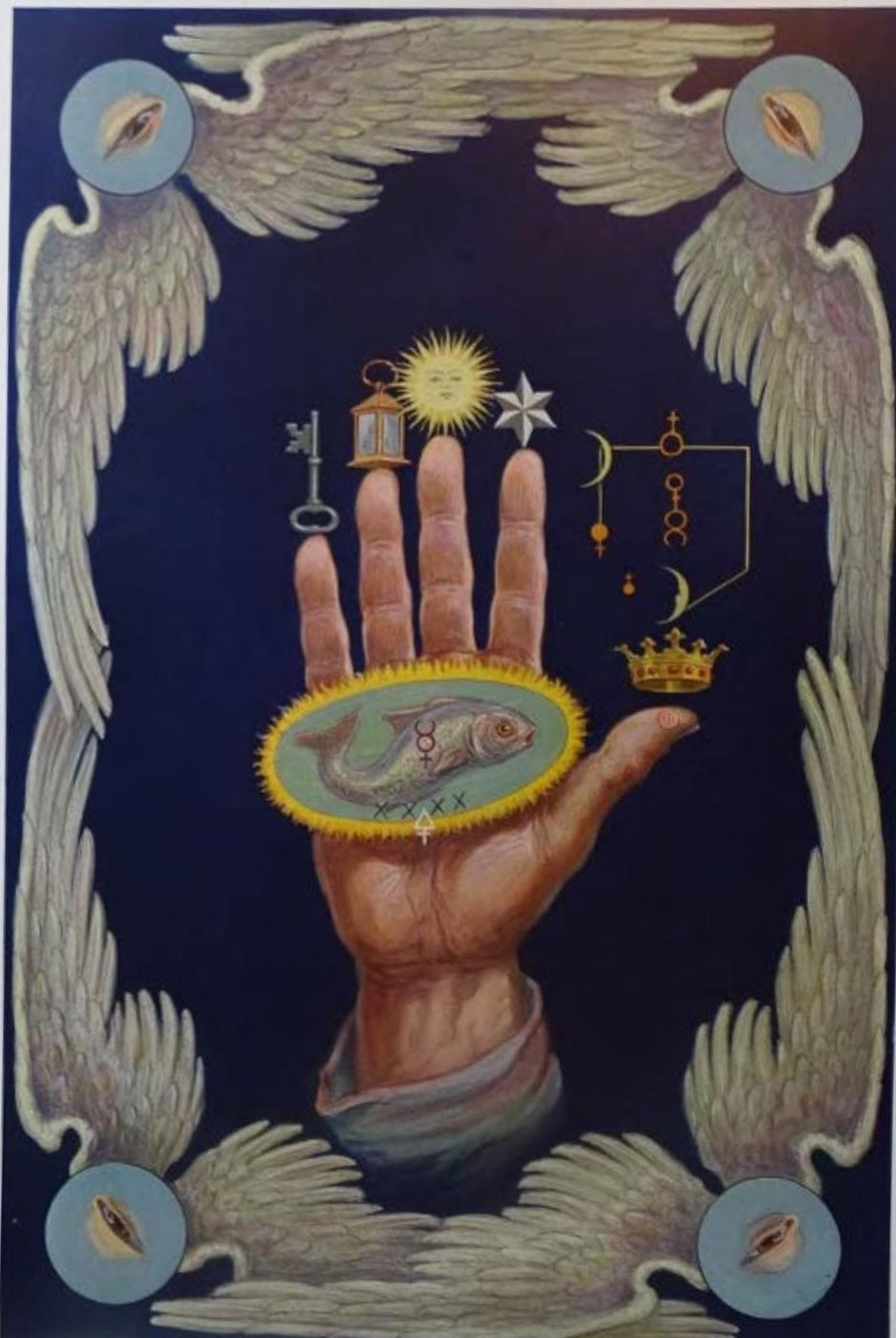 The Hand of the Mysteries by J. Augustus Knapp, from The Secret Teachings of All Ages