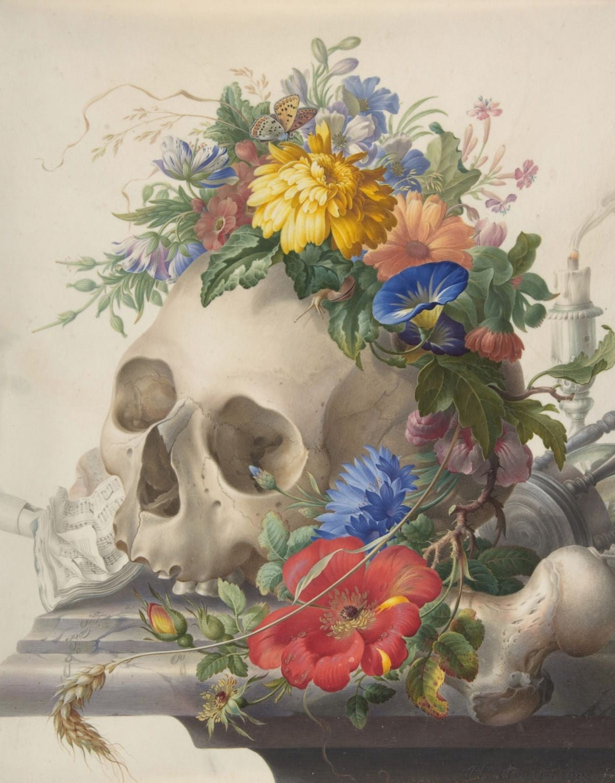 Henstenburgh's Vanitas: A Reminder Painted on Skin