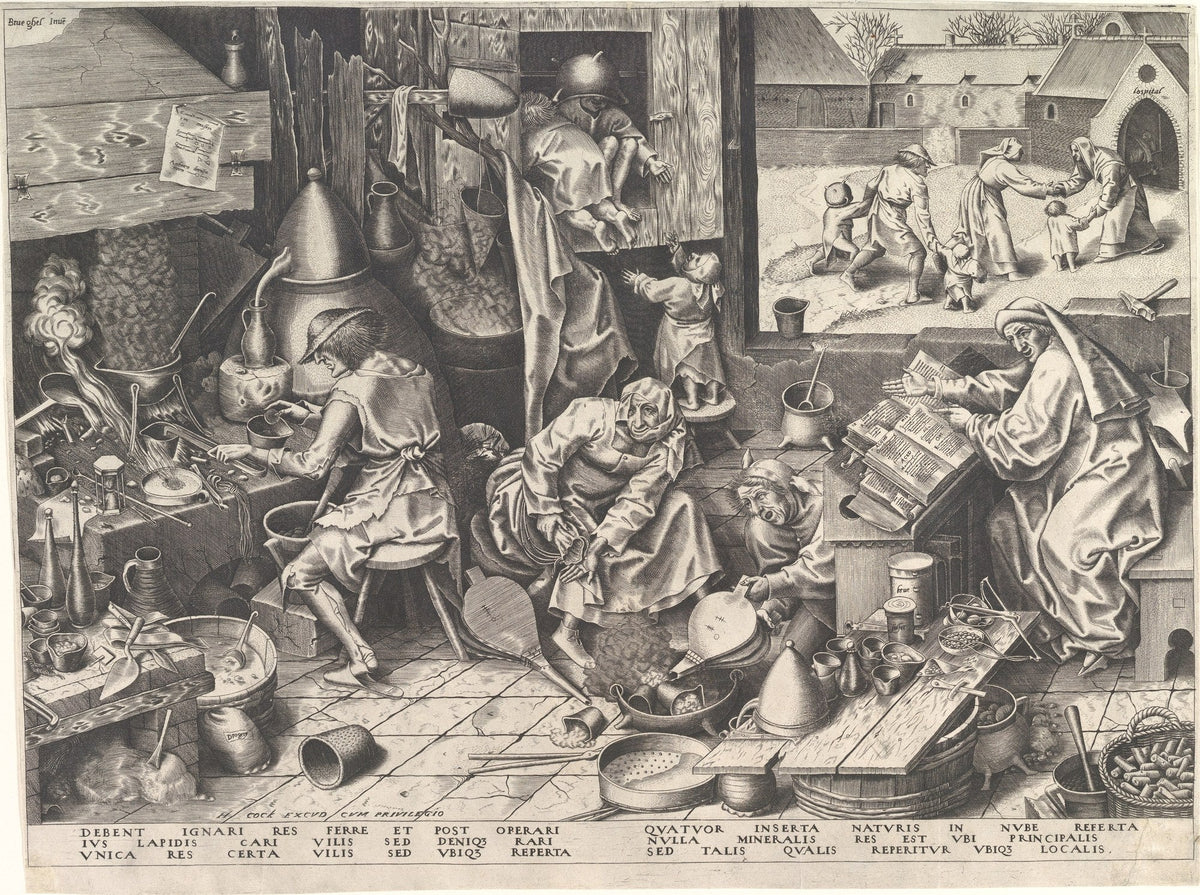 The Alchemist, Pieter Bruegel the Elder