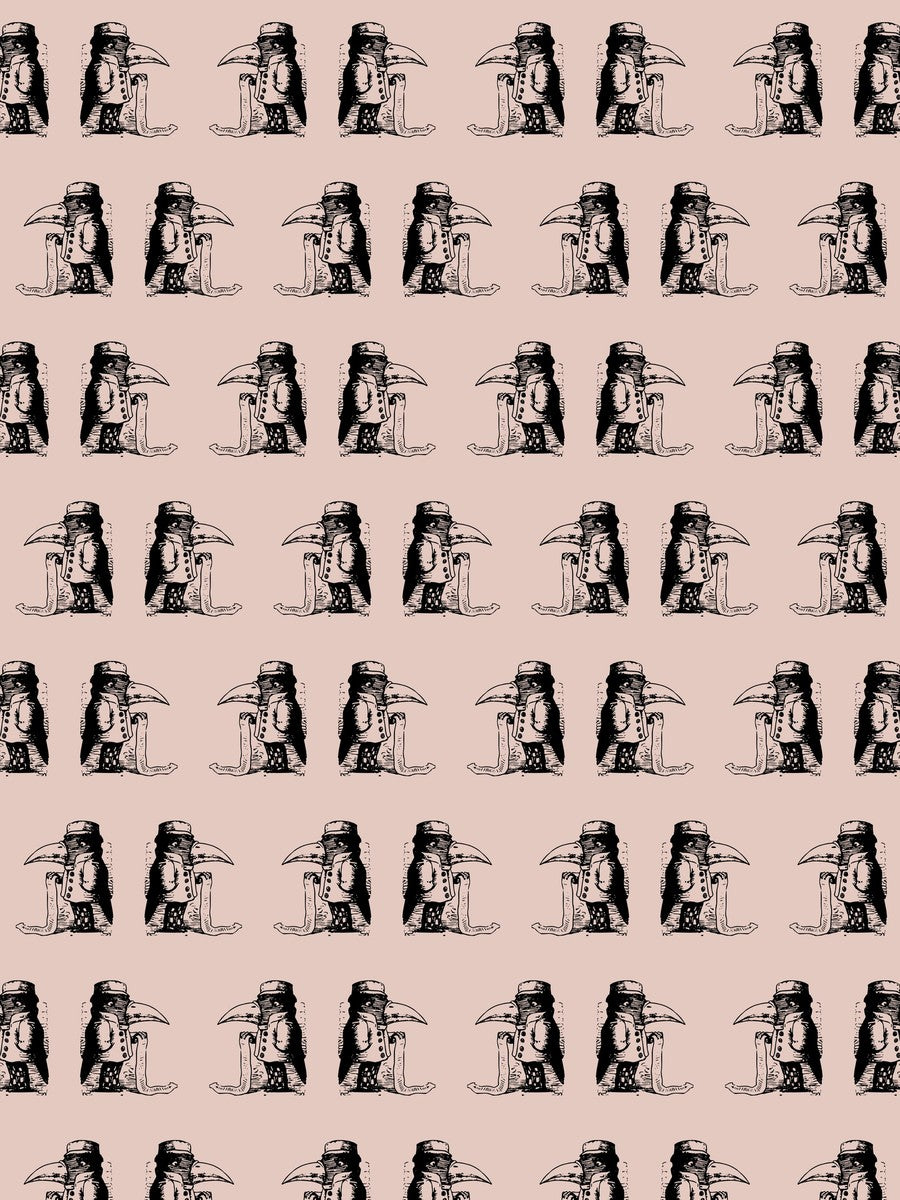 Sad Crow Pattern (pattern artwork)