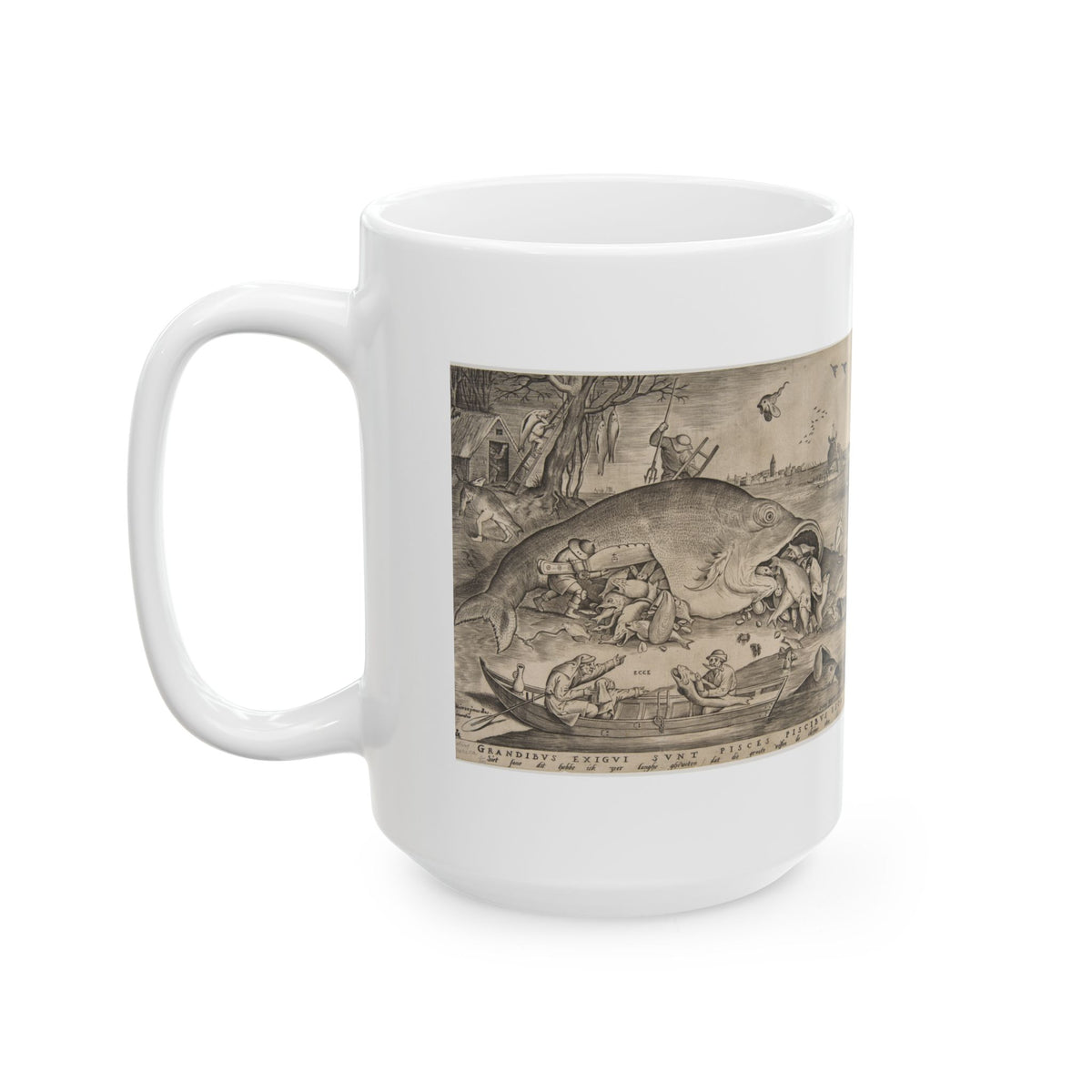 Big Fish Eat Little Fish Mug