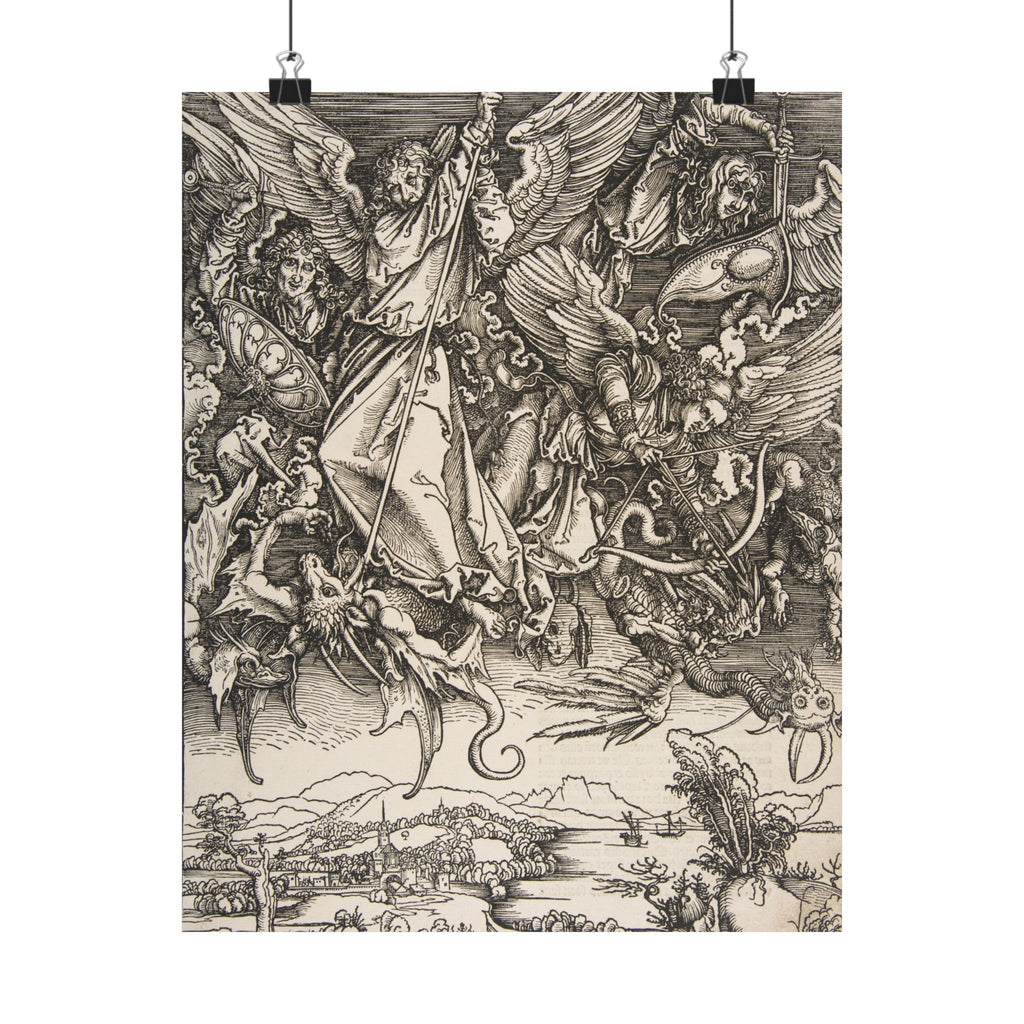 Albrecht Dürer 'Saint Michael Fighting the Dragon' Poster