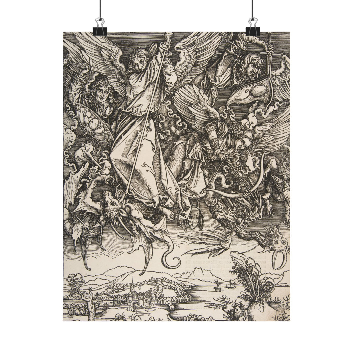 Albrecht Dürer 'Saint Michael Fighting the Dragon' Poster