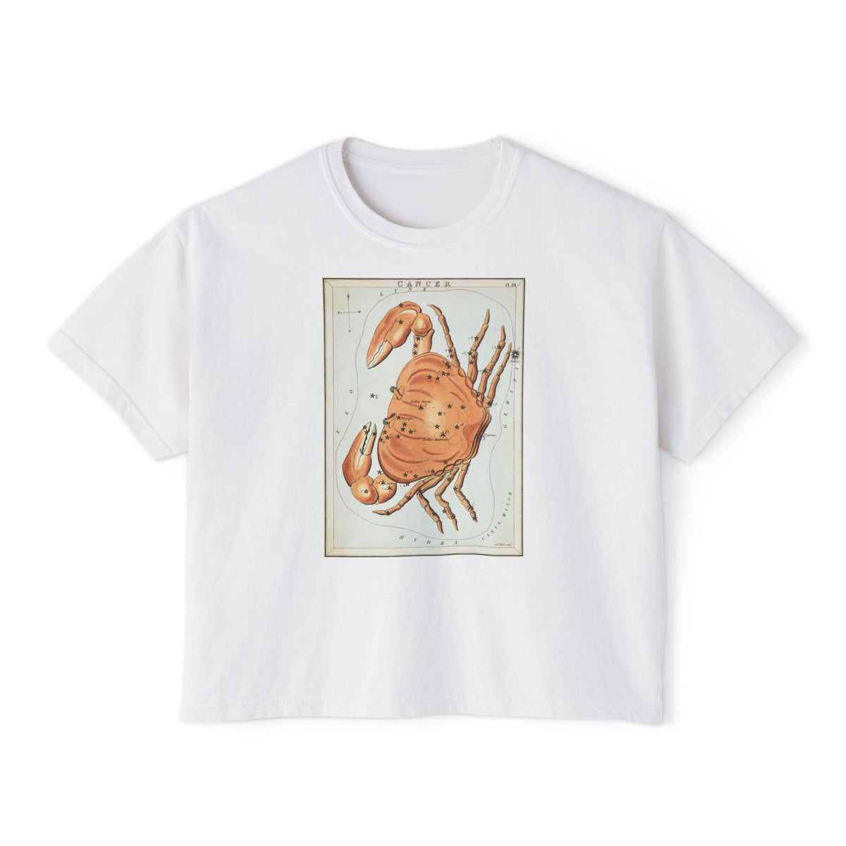 Cancer Zodiac Boxy Tee