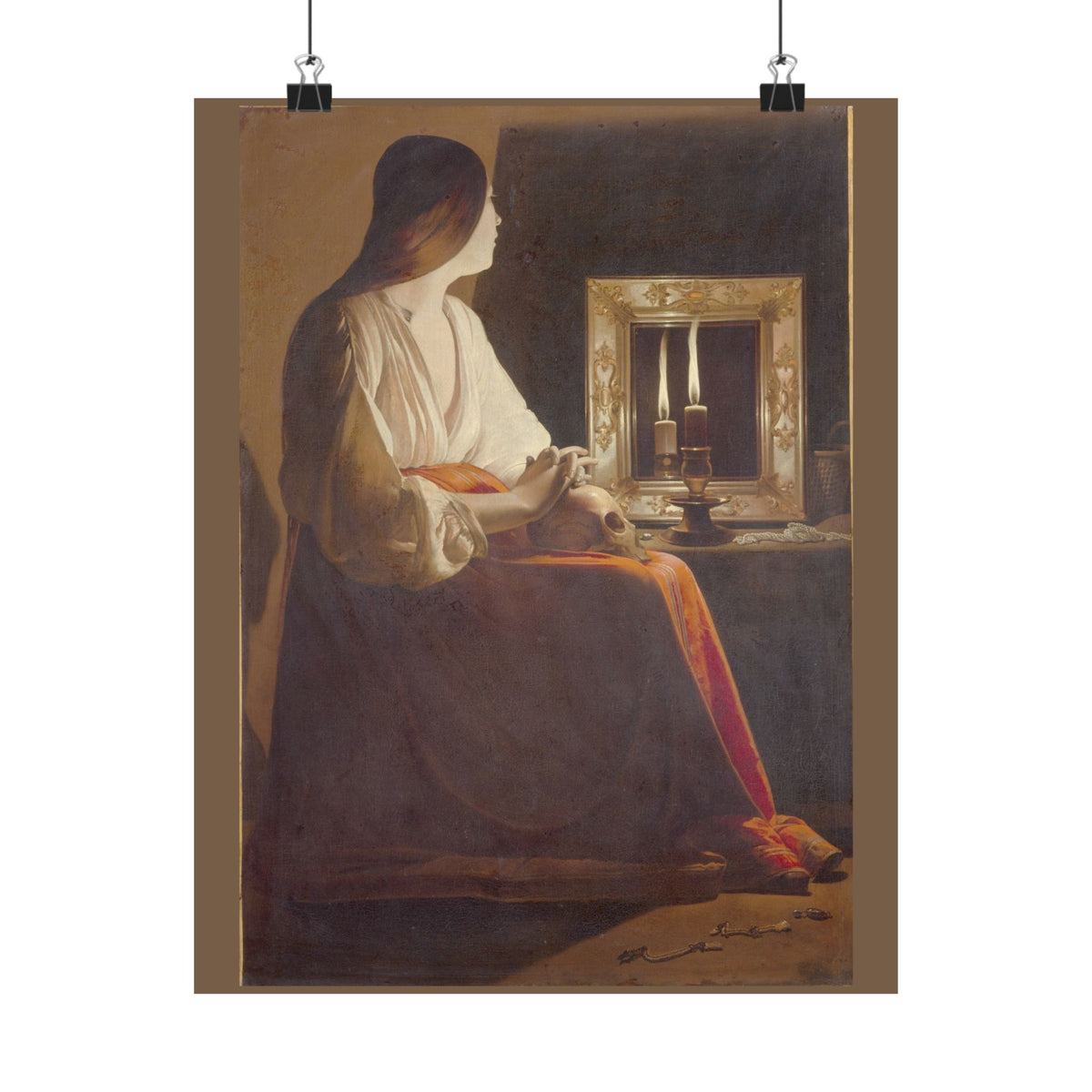 Georges de La Tour 'The Penitent Magdalen' Poster