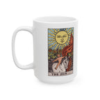The Sun tarot card mug, Rider-Waite-Smith design, ceramic 11oz/15oz, view 4