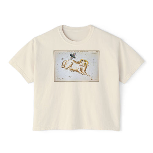 Aries Zodiac Boxy Tee