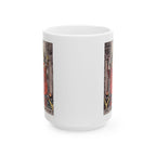 The Hierophant tarot card mug, Rider-Waite-Smith design, ceramic 11oz/15oz, view 5