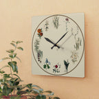 Birth Flower Botanical Wall Clock