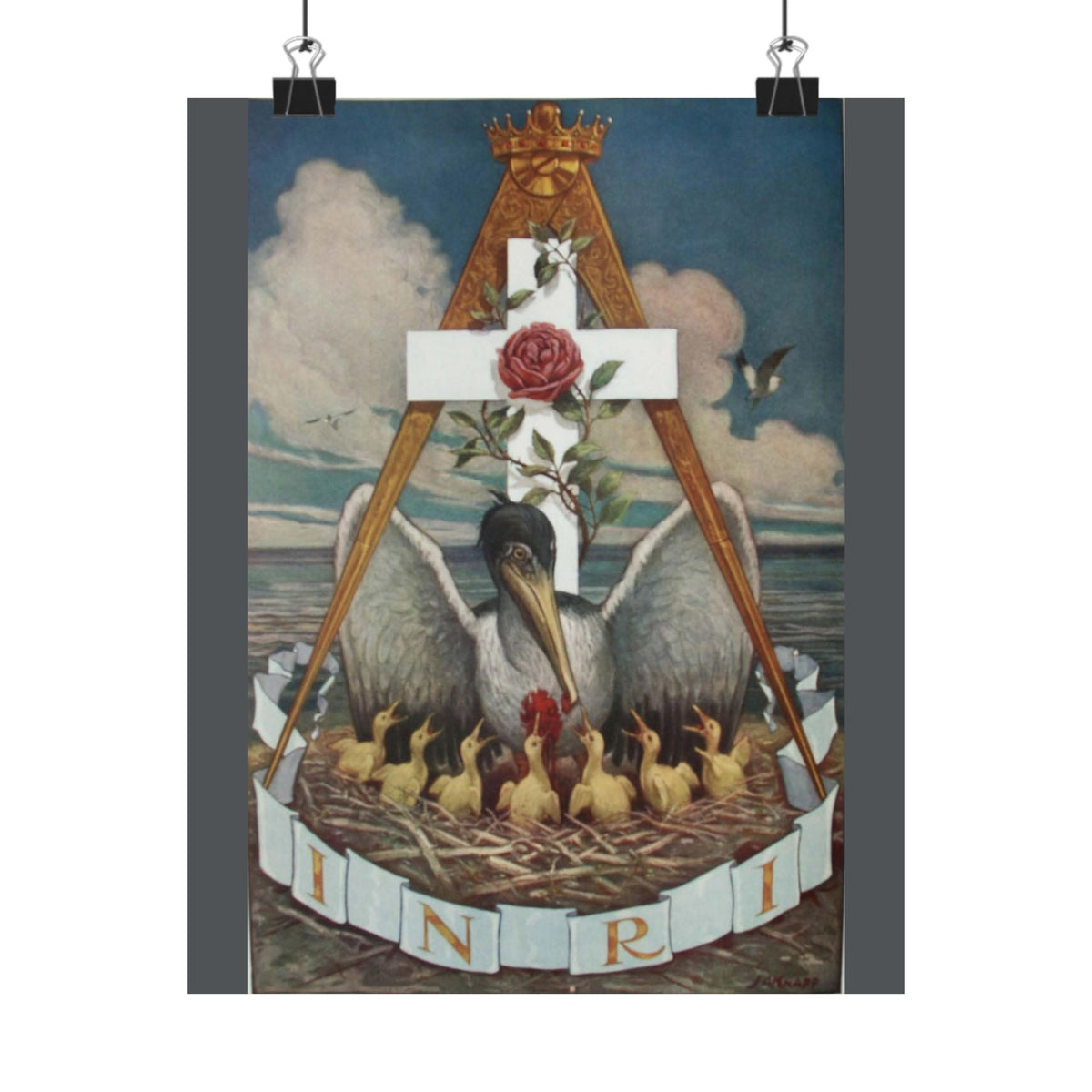 J. Augustus Knapp 'Jewel of the Rose Croix' Poster