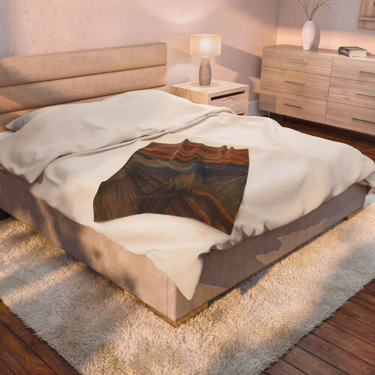 The Scream Velveteen Plush Blanket