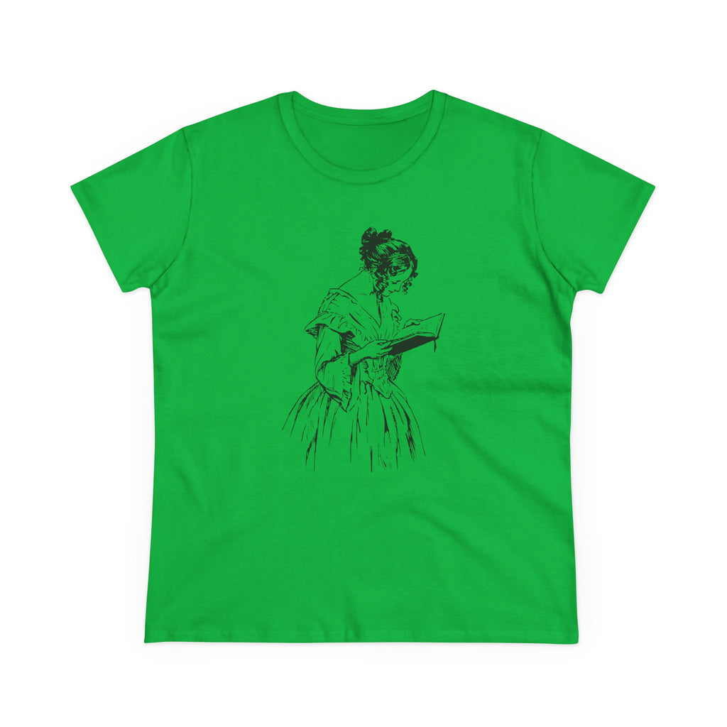 The Reader Tee in Irish Green