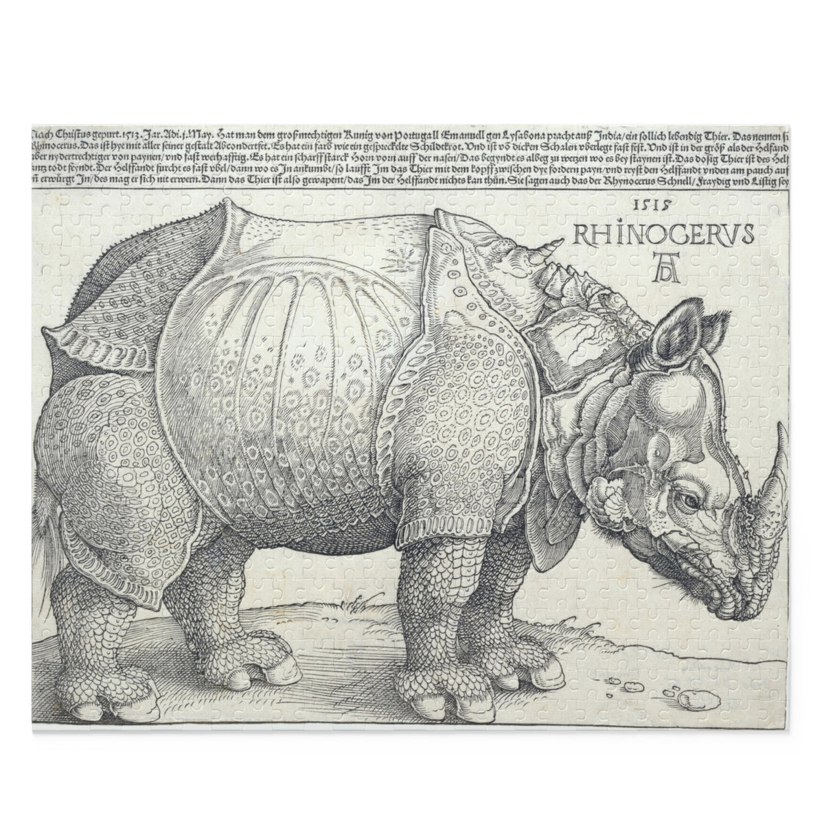 Albrecht Dürer 'The Rhinoceros' Jigsaw Puzzle