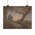 Caspar David Friedrich 'Two Men Contemplating the Moon' Poster