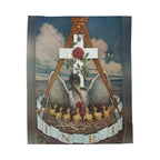 Jewel of the Rose Croix Velveteen Plush Blanket