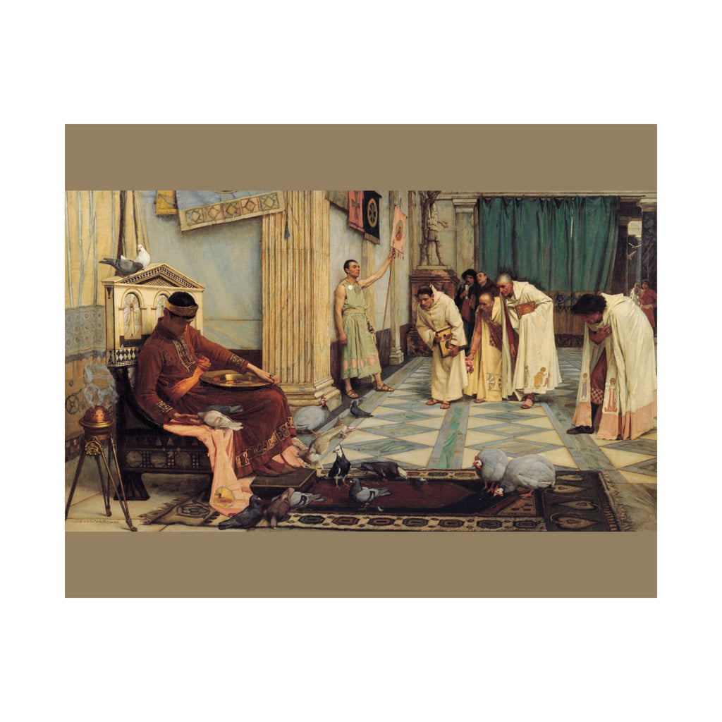 John William Waterhouse 'The Favourites of the Emperor Honorius' Poster