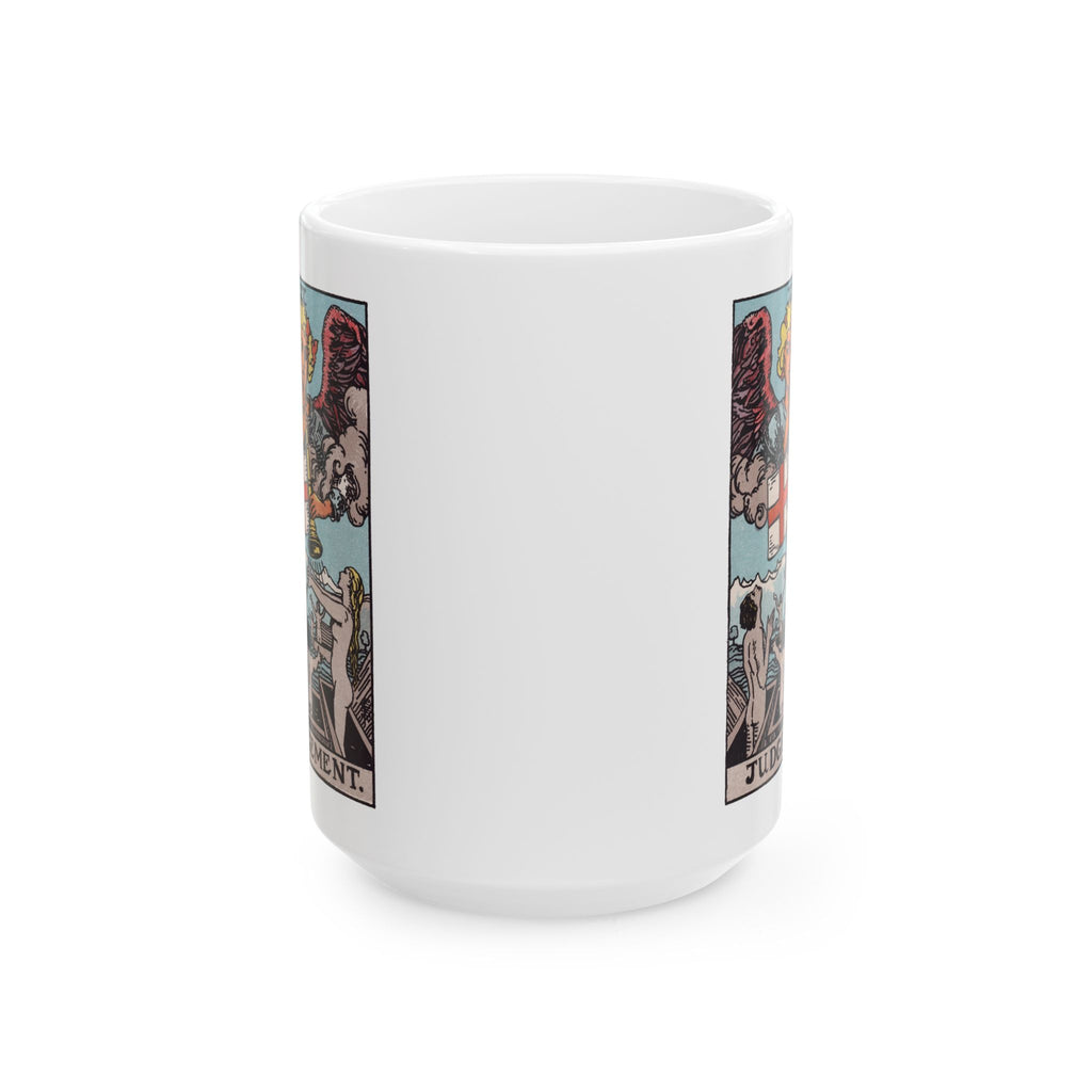 Judgement tarot card mug, Rider-Waite-Smith design, ceramic 11oz/15oz, view 5