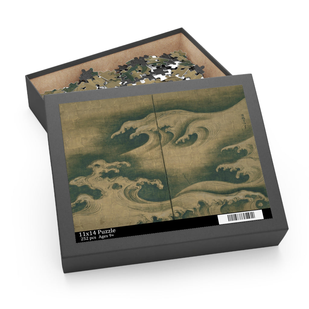 Ogata Kōrin 'Rough Waves' Jigsaw Puzzle