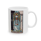 The High Priestess tarot card mug, Rider-Waite-Smith design, ceramic 11oz/15oz, view 1