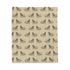 Tiger Pattern Velveteen Plush Blanket