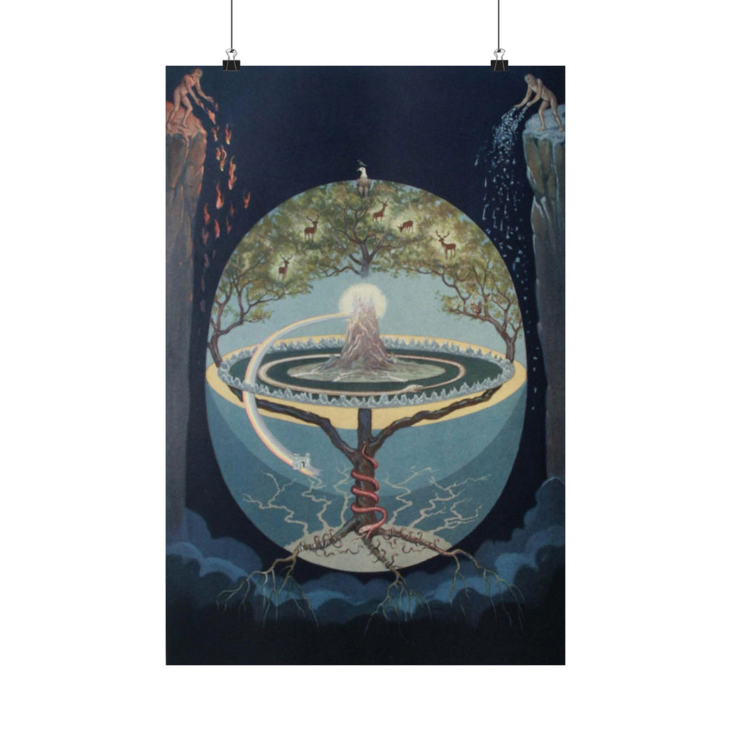 Yggdrasil Poster: Norse World Tree Art Print