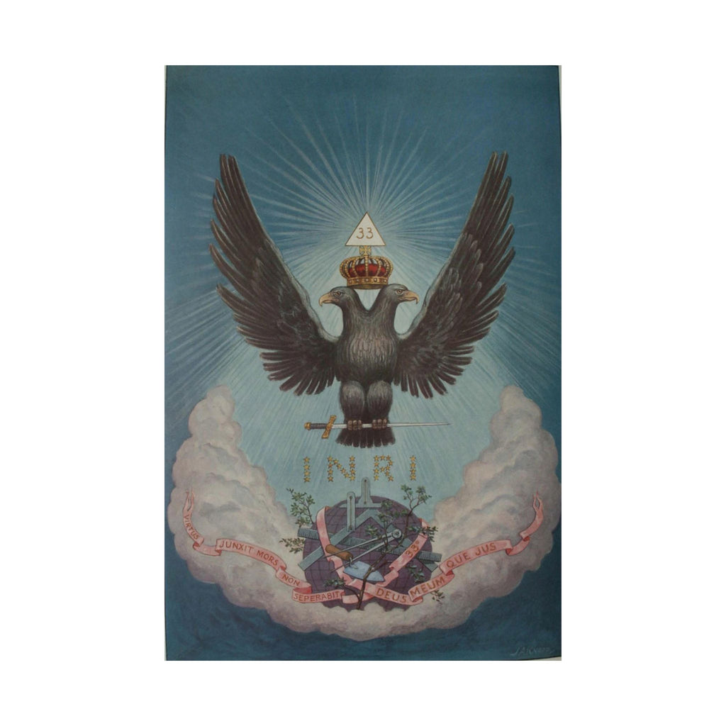 Supreme Symbol Poster: Double-Headed Eagle of the 33rd Degree