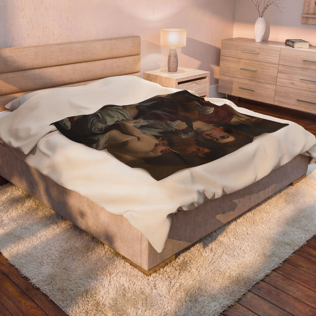 The Musicians Velveteen Plush Blanket