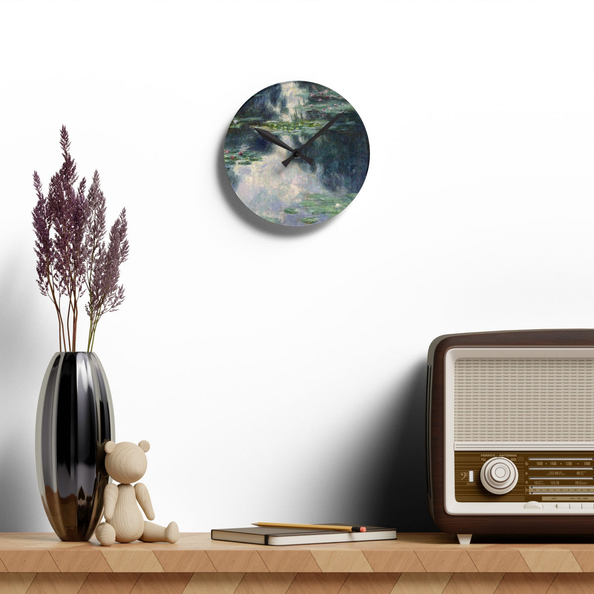 Claude Monet 'Water Lilies' Wall Clock