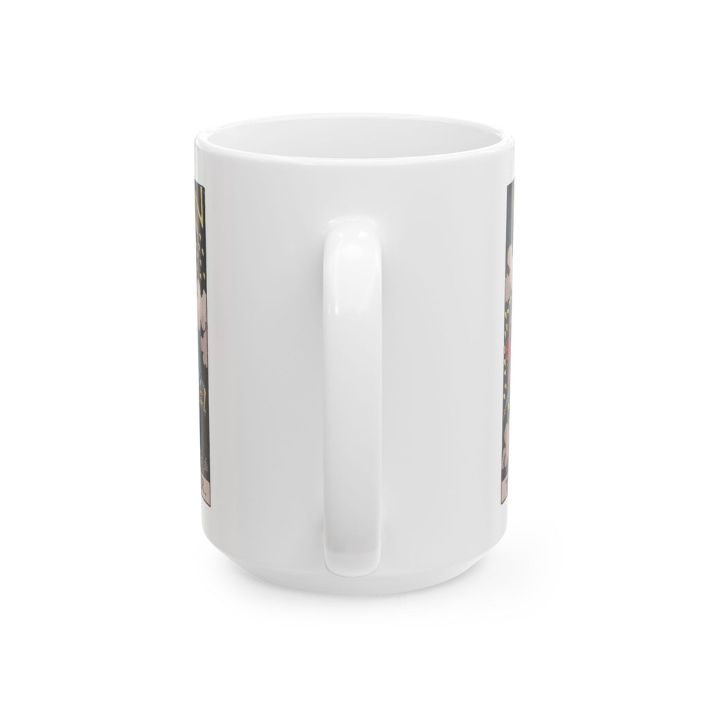 The Tower tarot card mug, Rider-Waite-Smith design, ceramic 11oz/15oz, view 6