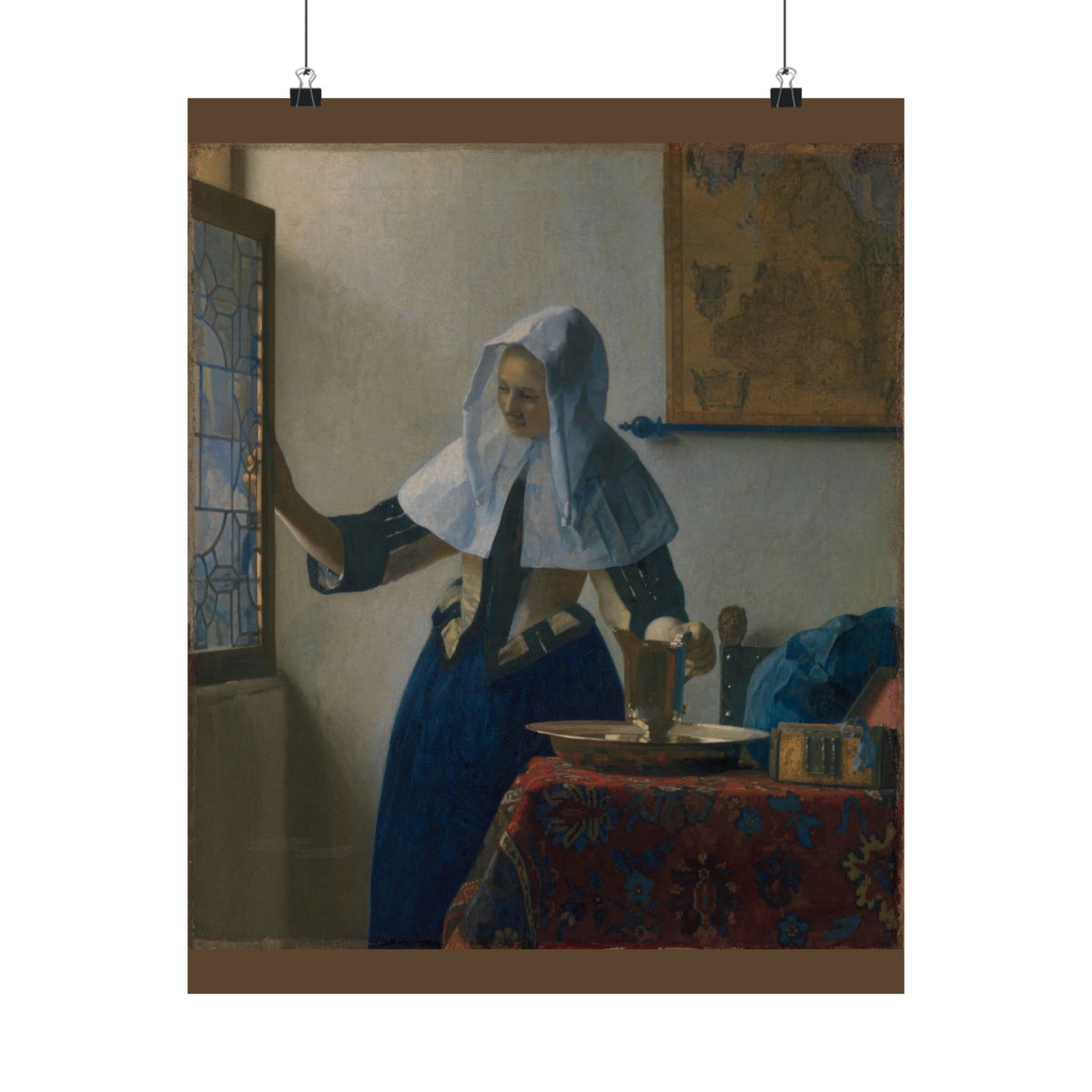 Johannes Vermeer 'Young Woman with a Water Pitcher' Poster