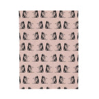 Sad Crow Pattern Velveteen Plush Blanket