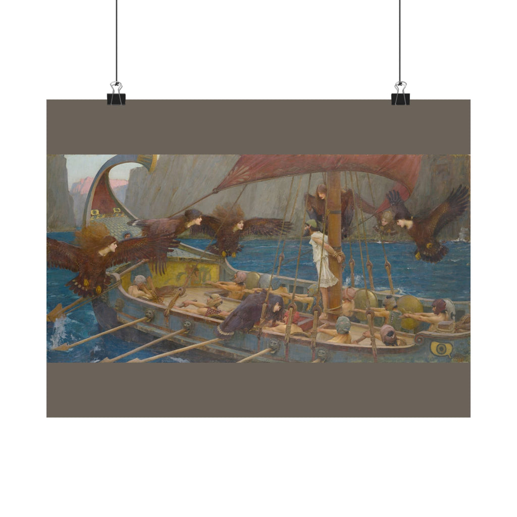 John William Waterhouse 'Ulysses and the Sirens' Poster