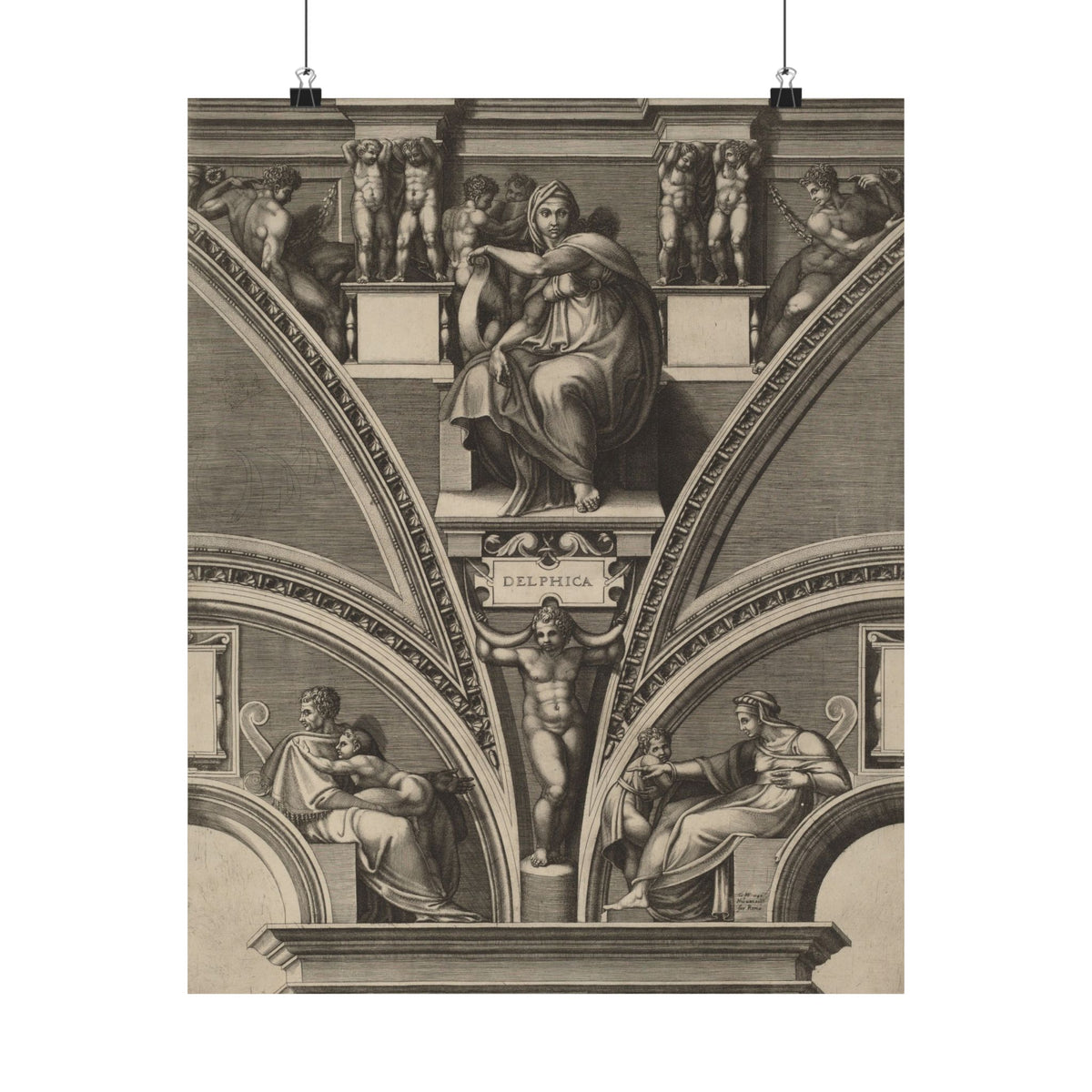 Giorgio Ghisi 'The Delphic Sibyl' Poster