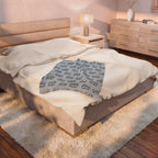 Elephant Pattern Velveteen Plush Blanket