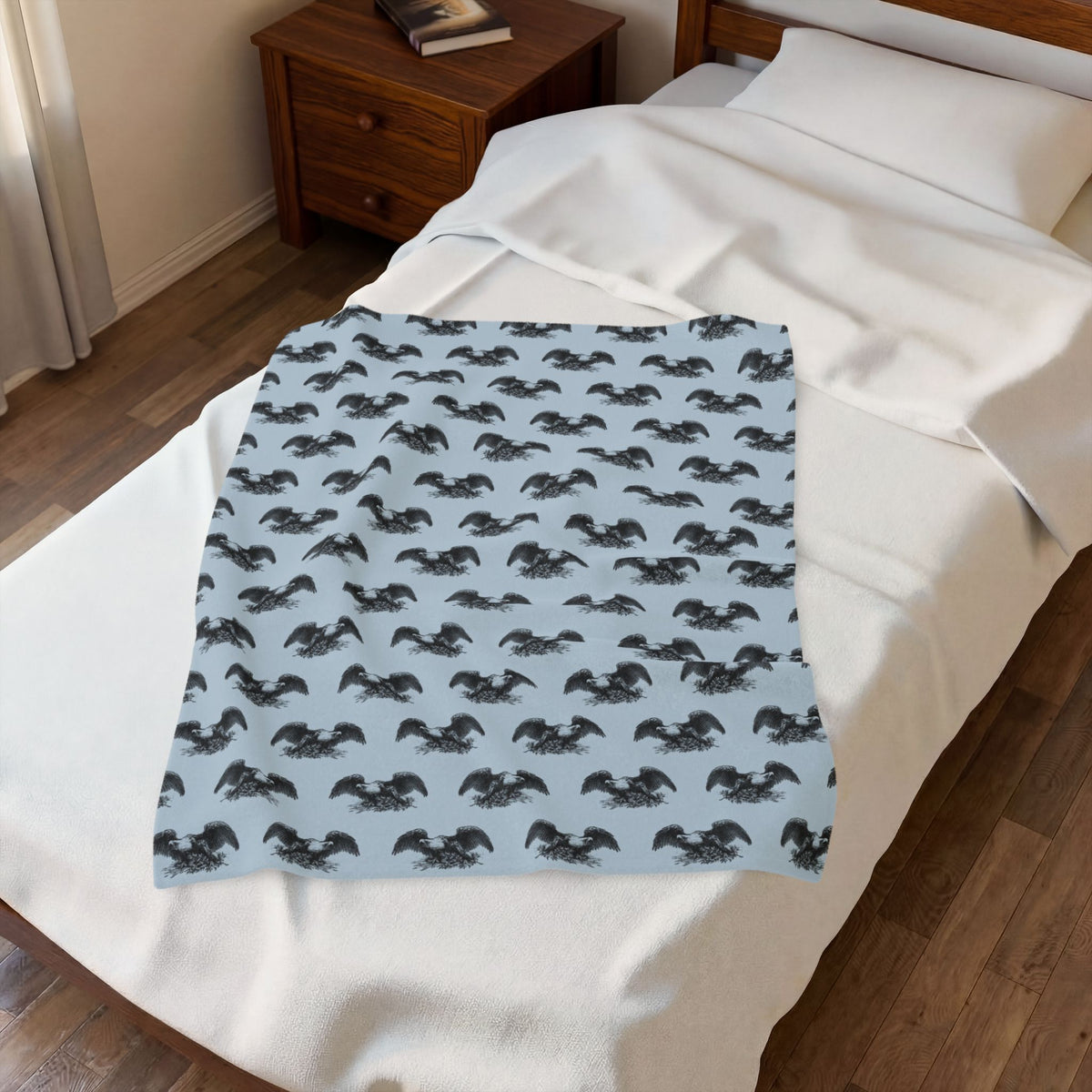 War Eagle Pattern Velveteen Plush Blanket