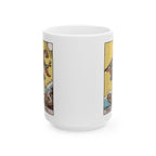 The Fool tarot card mug, Rider-Waite-Smith design, ceramic 11oz/15oz, view 5