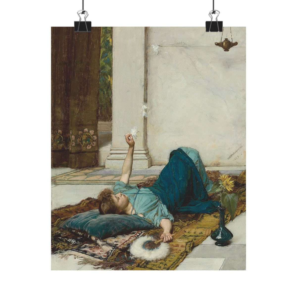 John William Waterhouse 'It's Sweet Doing Nothing' Poster