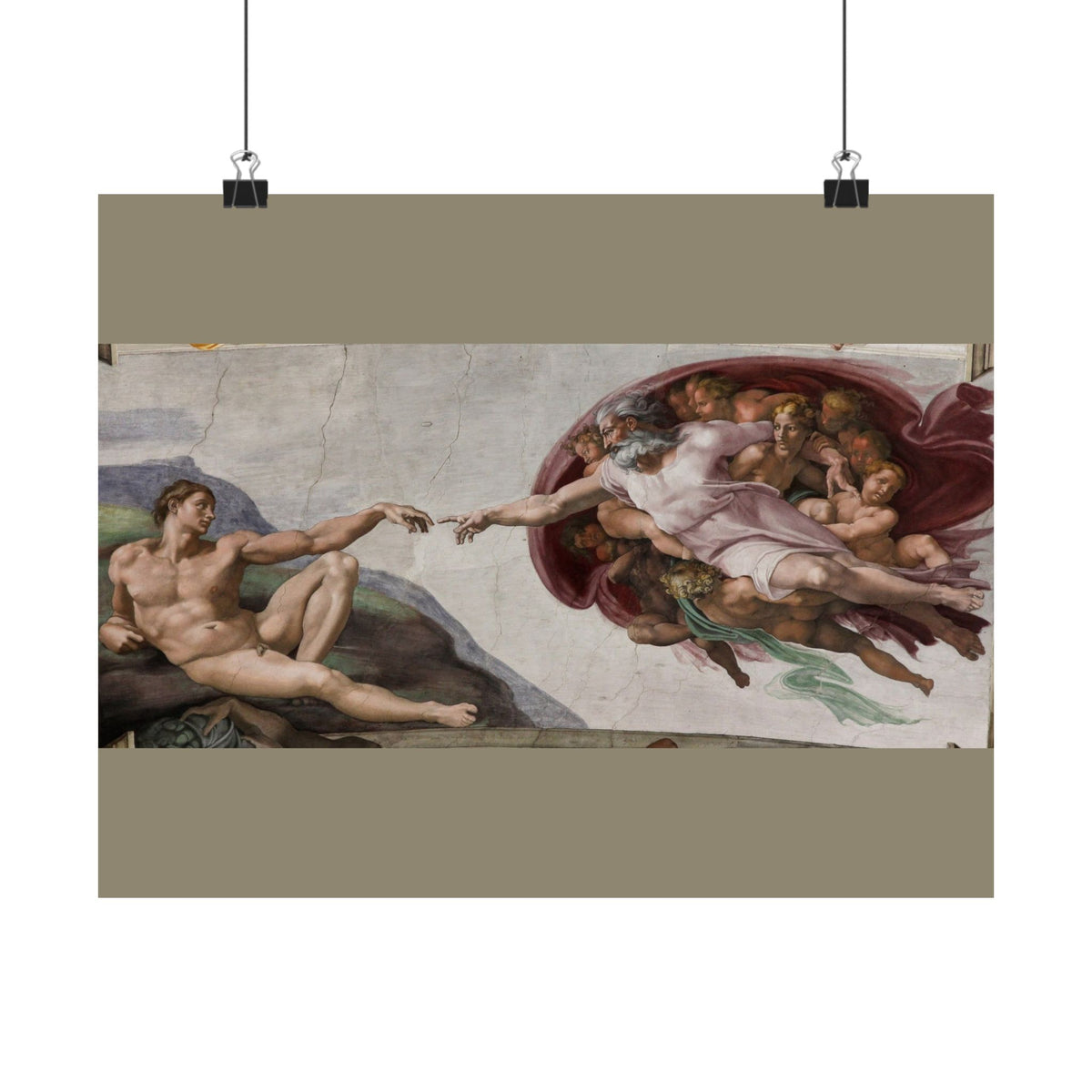 Michelangelo 'The Creation of Adam' Poster