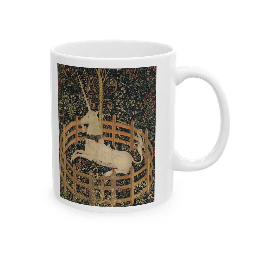The Unicorn Rests in a Garden Mug