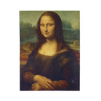 Mona Lisa Velveteen Plush Blanket