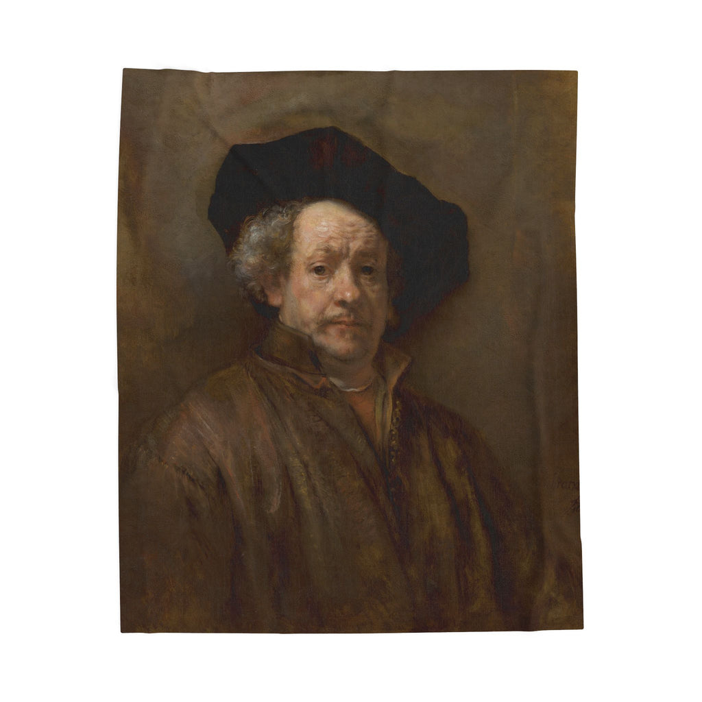 Rembrandt Self-Portrait (1660) Velveteen Plush Blanket