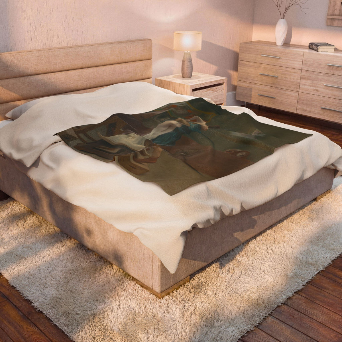 Pygmalion and Galatea Velveteen Plush Blanket