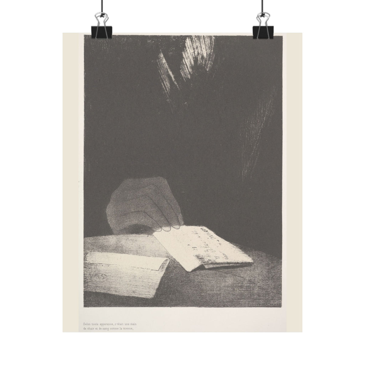 Odilon Redon 'To All Appearances, It Was a Hand of Flesh and Blood' Poster