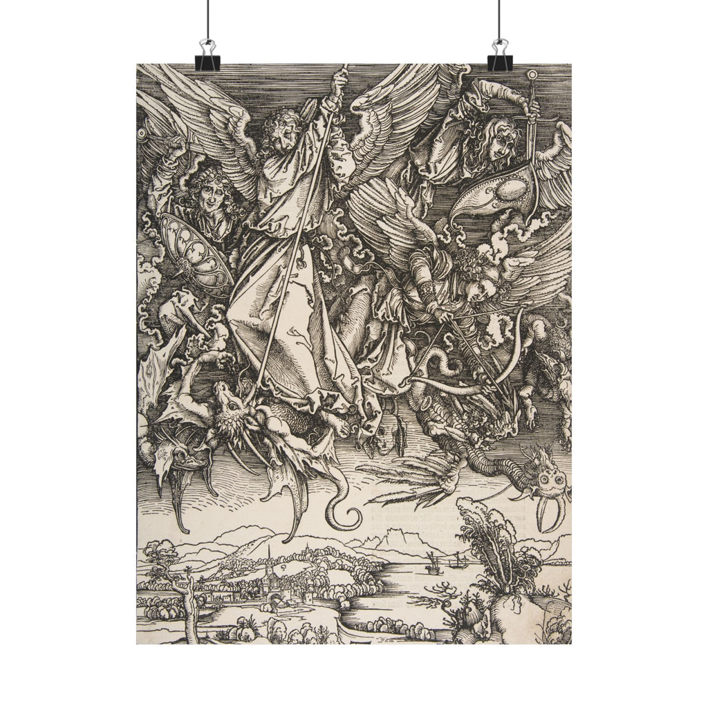 Albrecht Dürer 'Saint Michael Fighting the Dragon' Poster