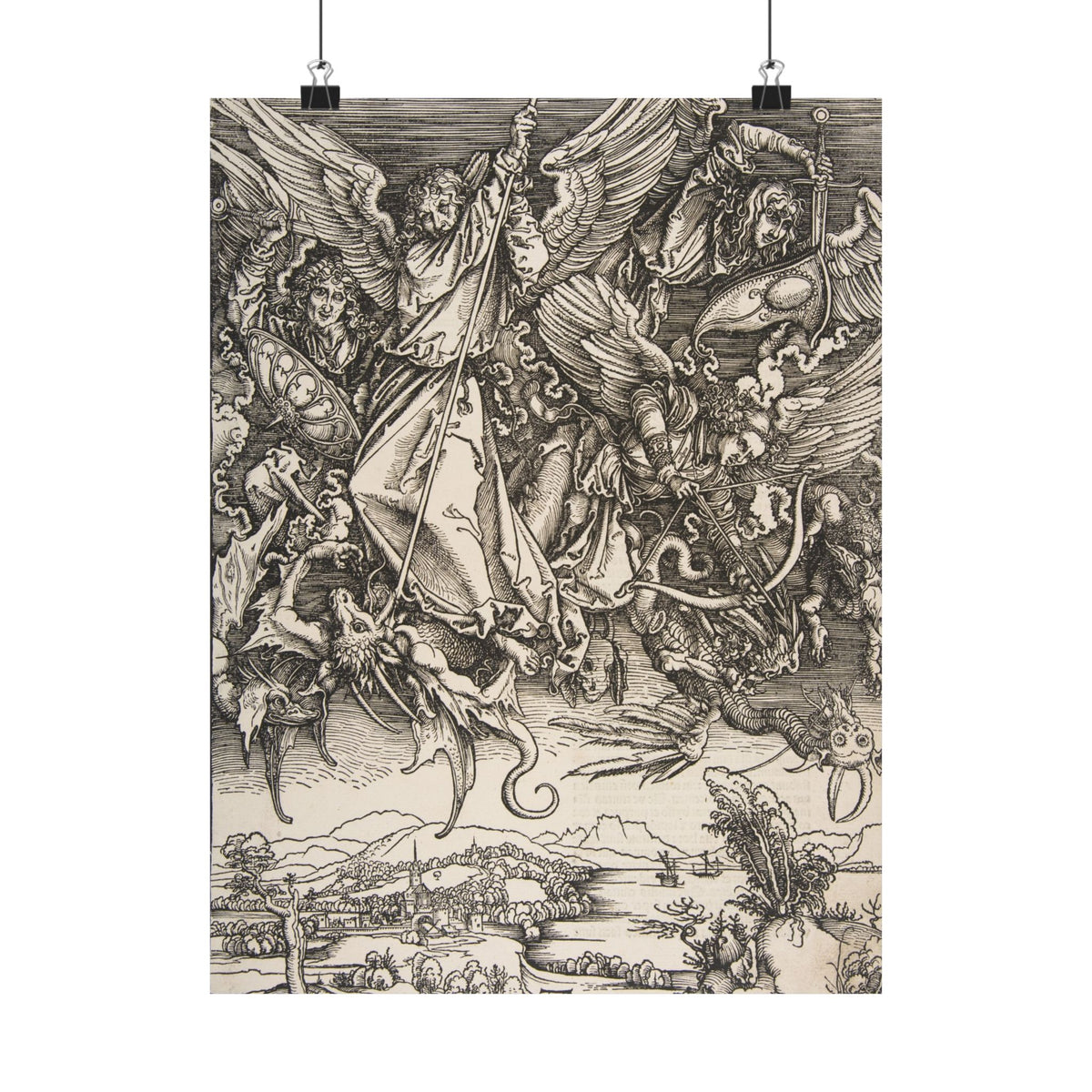 Albrecht Dürer 'Saint Michael Fighting the Dragon' Poster