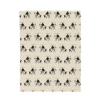 Samurai on Horseback Pattern Velveteen Plush Blanket